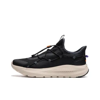 LiNing Cloud Ease Slip On Wear Resistant Breathable Cushioning Slip Resistant Low Top Casual Shoes Men's Ebony Black