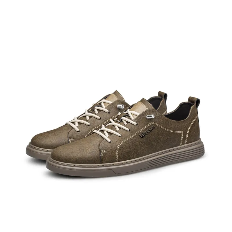 Wen Nai Casual Shoes Men's Light Brown-3