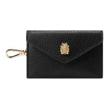 MICHAEL KORS Giftables Leather Card Holder, Wallet Regular Women's Black