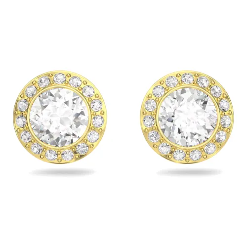 Swarovski Gold-Tone Plated Stud Earrings Women's Gold