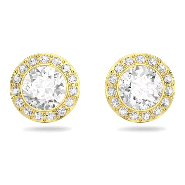 Swarovski Gold-Tone Plated Stud Earrings Women's Gold-0