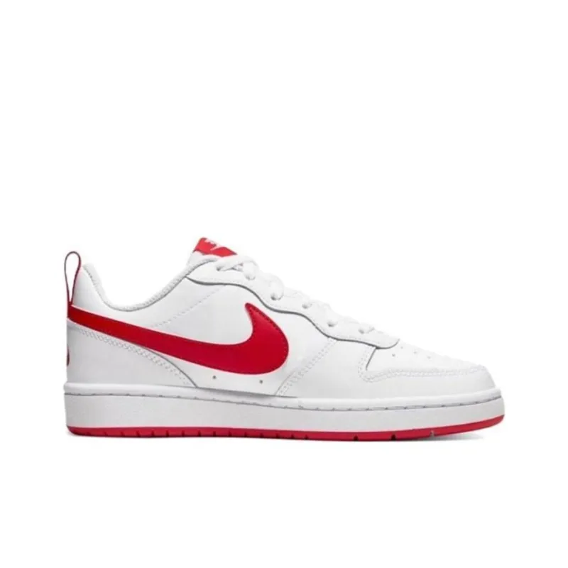 Nike Court Borough Low 2 White Red GS-1
