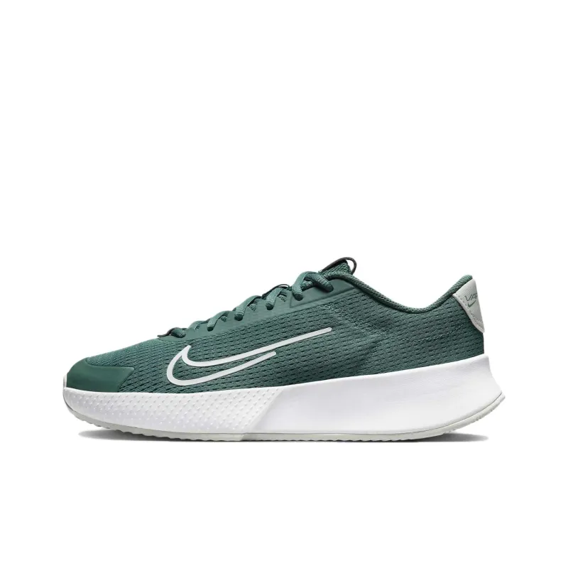 Nike Vapor Lite 2 Court Cushioned Slip-Resistant Breathable Low-Top Tennis Shoes Women's Green White-0