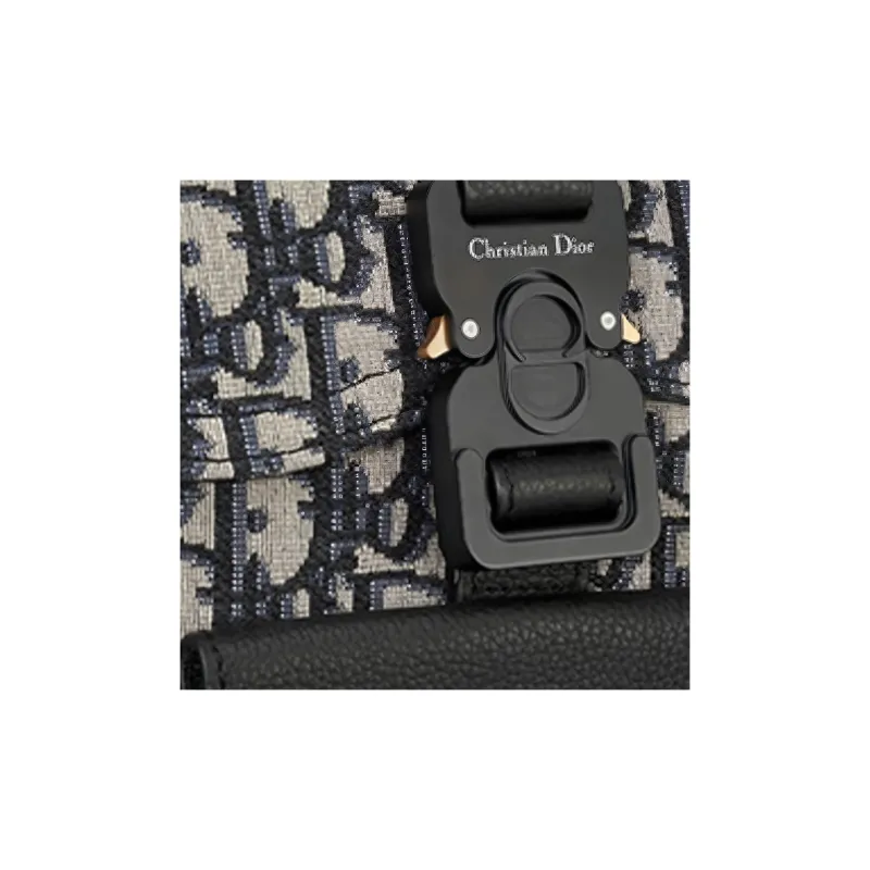 DIOR Canvas Backpack Mini Men's Blue-4