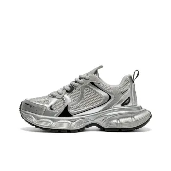 Suan Ba Hui Chunky Sneakers Women's Low Top Silver Pink/Silver Gray
