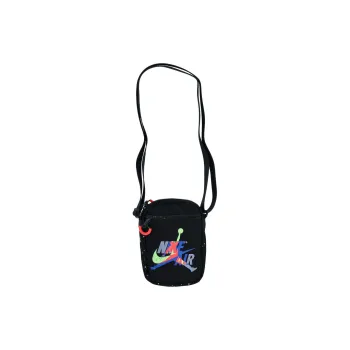 Jordan Polyester Cell Phone Pouch Shoulder Bag Crossbody Bag Small Size Unisex Black