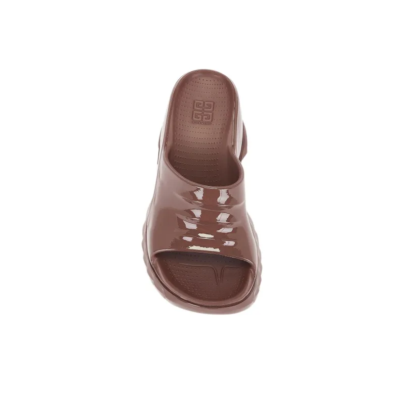 GIVENCHY Slide Slippers 10.9cm Women's Brown-2