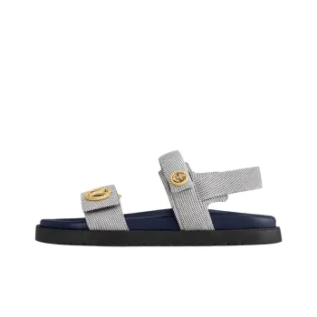 LOUIS VUITTON LV Sunset Strap Sandals Women's Black White