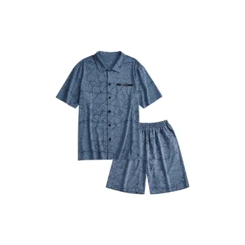 Peninsula City Pajama Set Men's Sea Coast Blue