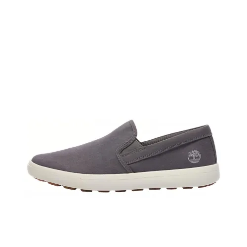 Timberland Canvas Shoes Men Low-Top Gray