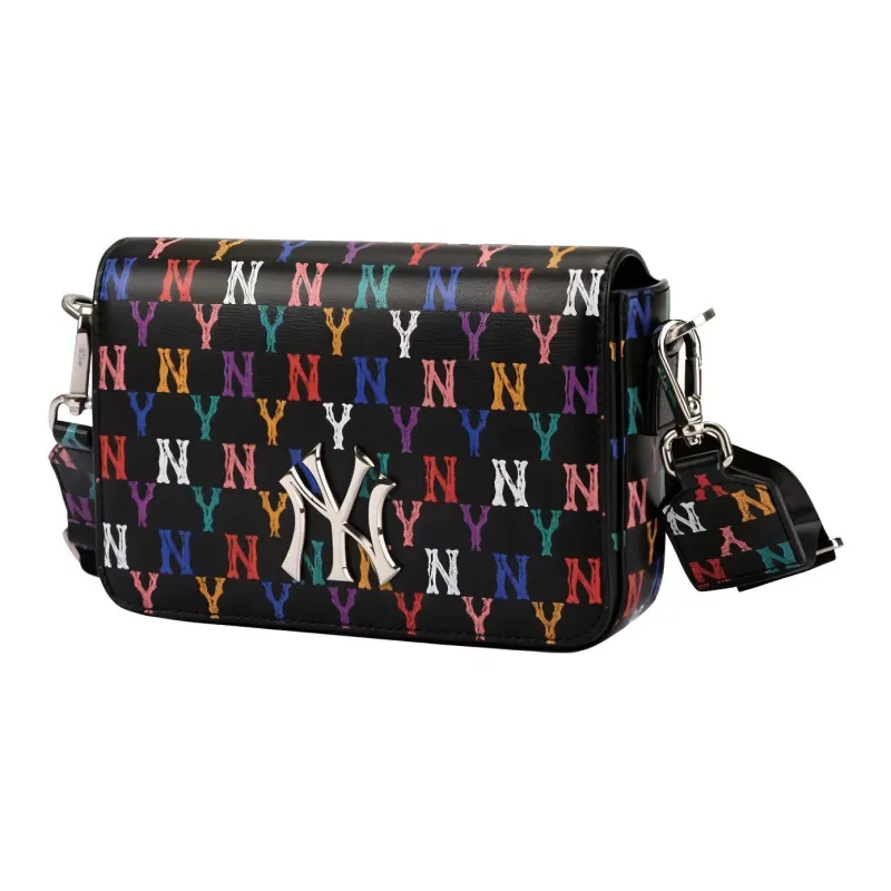 MLB Monogram Collection Cotton Shoulder Bag Unisex Black-1