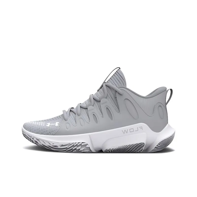 Under Armour Flow Breakthru Shock Absorbers With Slip Resistant Features Low Top Basketball Shoes Women's Gray-0