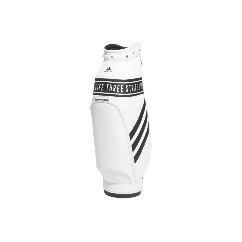 Adidas Polyurethane Artificial Leather Bonded Golf Bag Storage Bags Women's White & Black-1
