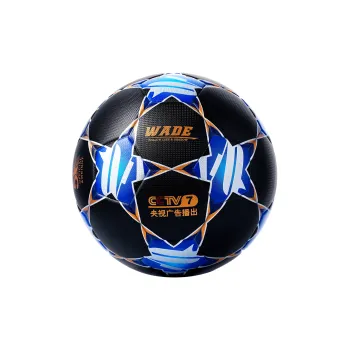 WADE x YBAKING Size 5 Ball Soccer TPU Seamless Thermal bonding Unisex Black White