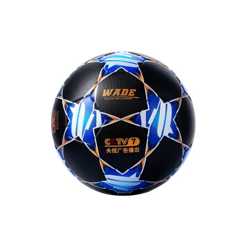 WADE x YBAKING Size 5 Ball Soccer TPU Seamless Thermal bonding Unisex Black White