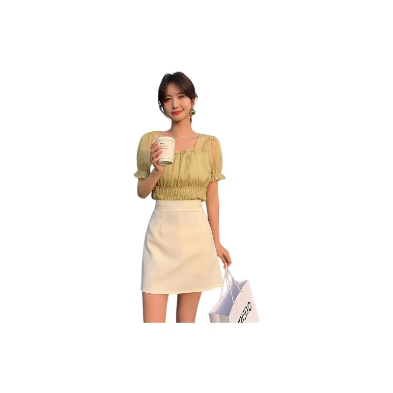 Emodues Casual Short Skirts Women's Pink-2