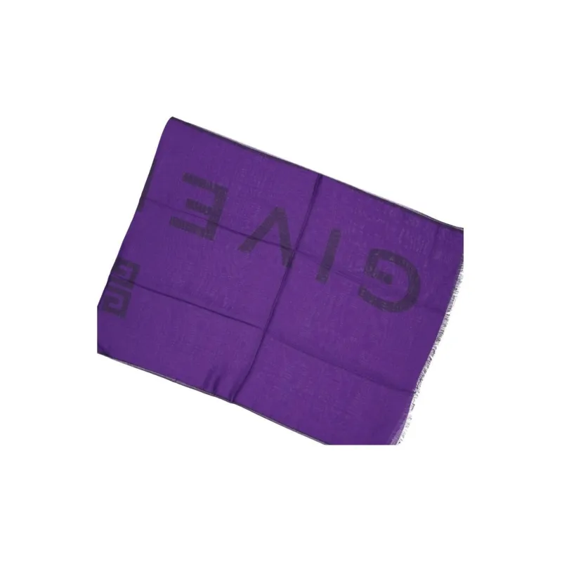 GIVENCHY Knit Scarves Women's Purple-1