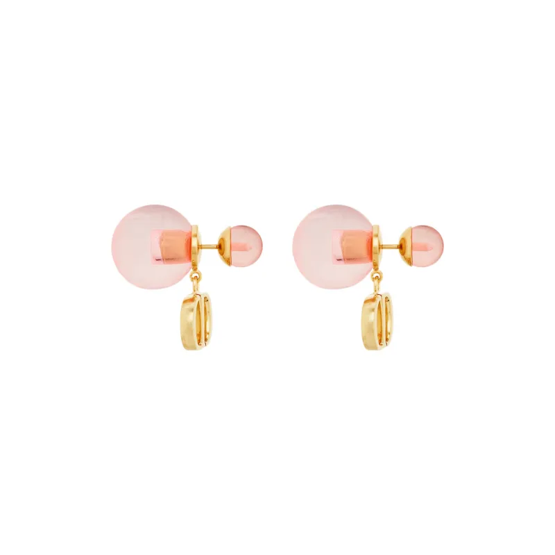 DIOR Metal Stud Earrings Women's-2