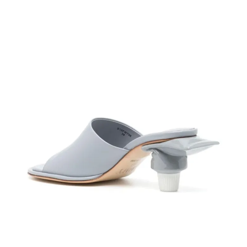 Maison MIHARA YASUHIRO Toothpaste 65mm Leather Mules-3