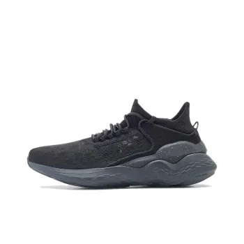 DECATHLON Cushioning Anti Slip And Wear Resistant Support Breathable Low Top Running Shoes Men's Black