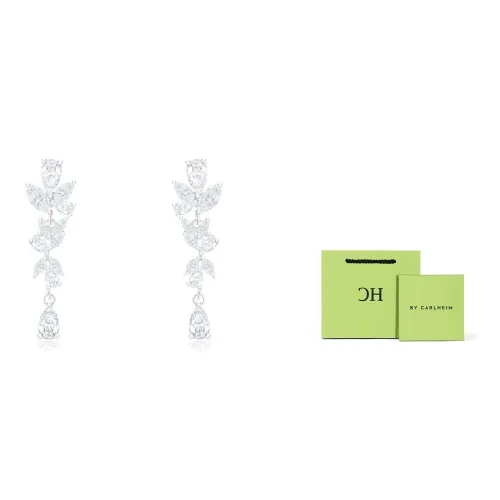 CARLHEIM Stud Earrings Women's Silver