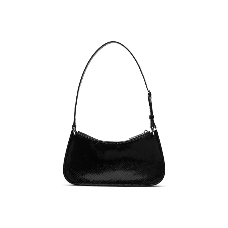 Staccato Cow Leather Shoulder Bag, Handbag, Shoulder Bag Regular Women's Nighttime Black-2