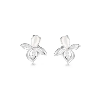 PIARA Stud Earrings Women's Silver