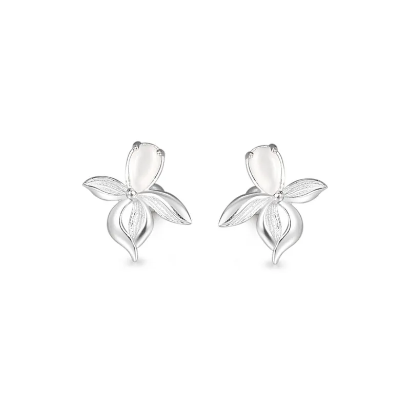 PIARA Stud Earrings Women's Silver-0