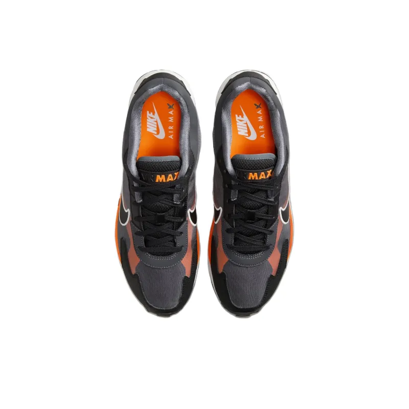 Nike Air Max Solo Durable Breathable Low Top Running Shoes Men's Black Orange-3