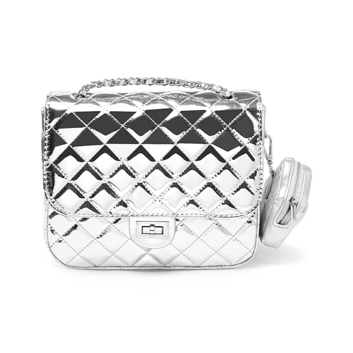 Bywhich PU Backpack Regular Women's Silver-1