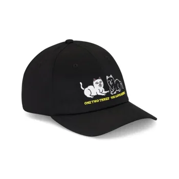 RIPNDIP Cotton Baseball Caps Unisex Black