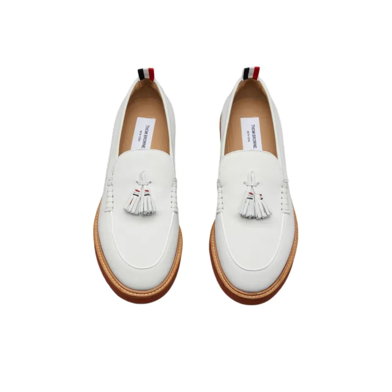 THOM BROWNE Tasselled Leather Loafers-3