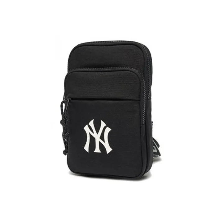 MLB Canvas Canvas Bag Cell Phone Pouch Crossbody Bag Regular Unisex Black-1