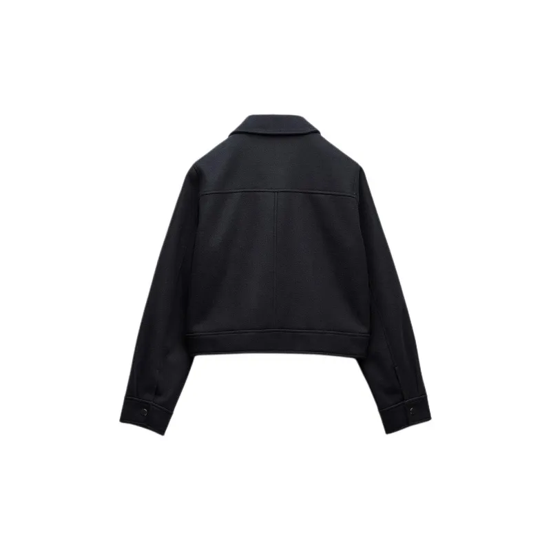 ZARA Jackets Coats Women's Blue-1