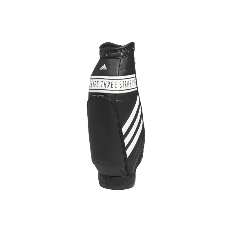 Adidas Polyurethane Artificial Leather Bonded Golf Bag Storage Bags Women's Black & White-1
