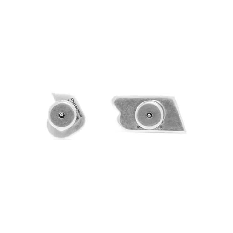 Balenciaga Stud Earrings Men's Silver-2