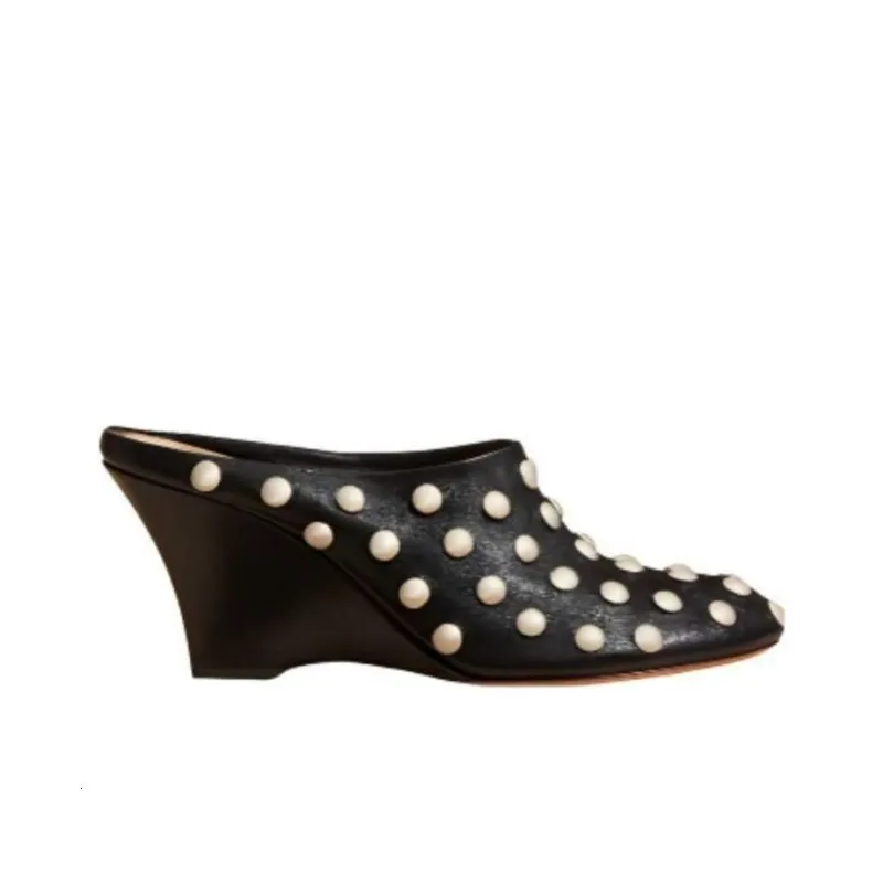 KHAITE The Apollo Stud embellished Mules Women's-1