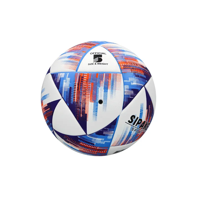 SIPAKESPORT Size 5 Soccer PU Seamless Thermal bonding Unisex Red Blue-2