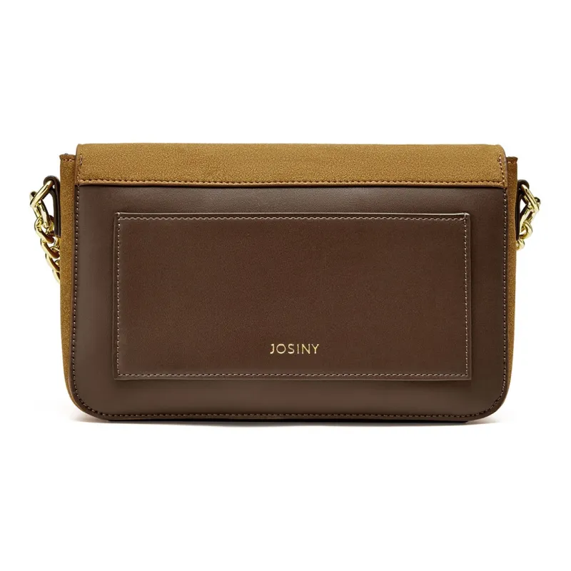 JOSINY Effortless Mori Style Shoulder Bag Regular Women's Black/Apricot/Brown-10