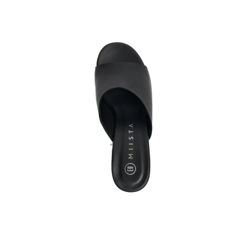 MIISTA Slide Slippers Women's Black-4