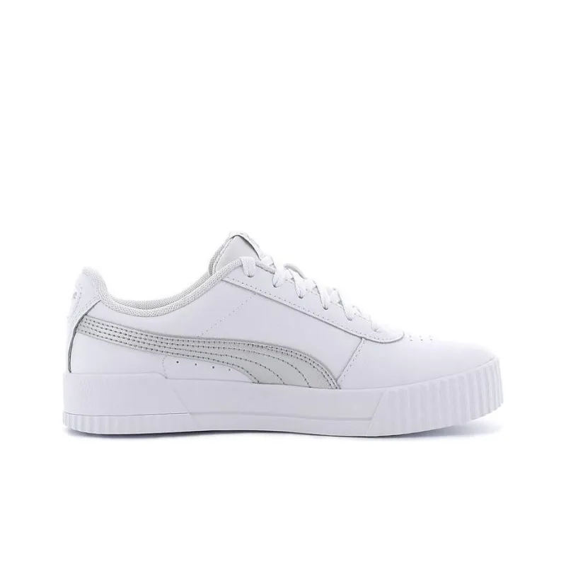 PUMA Carina Leather 'White Grey' Women's-1