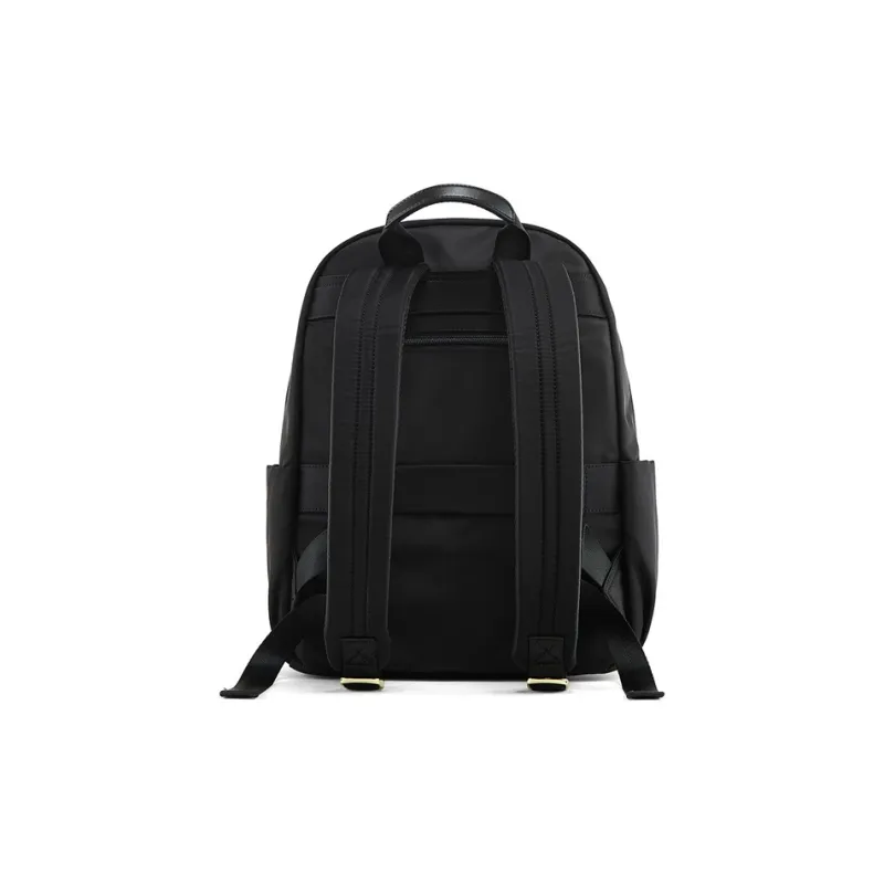 Teenmix Polyester With Synthetic Leather Backpack Medium Size Women's Black/Ecru-2