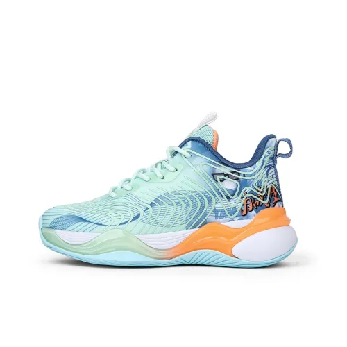BAKE Cushioned Slip-Resistant High-Top Basketball Shoes Women's Light Cyan