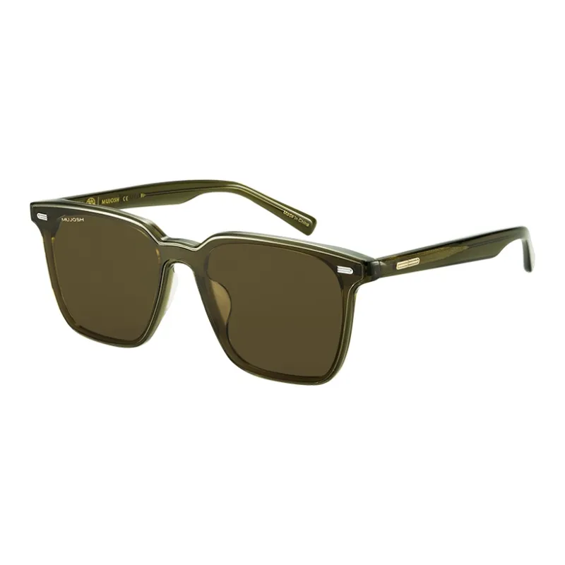 MUJOSH Astral Series Square Oversized Frame Plate Sunglasses With UV Protection And Flat Lenses Unisex-6
