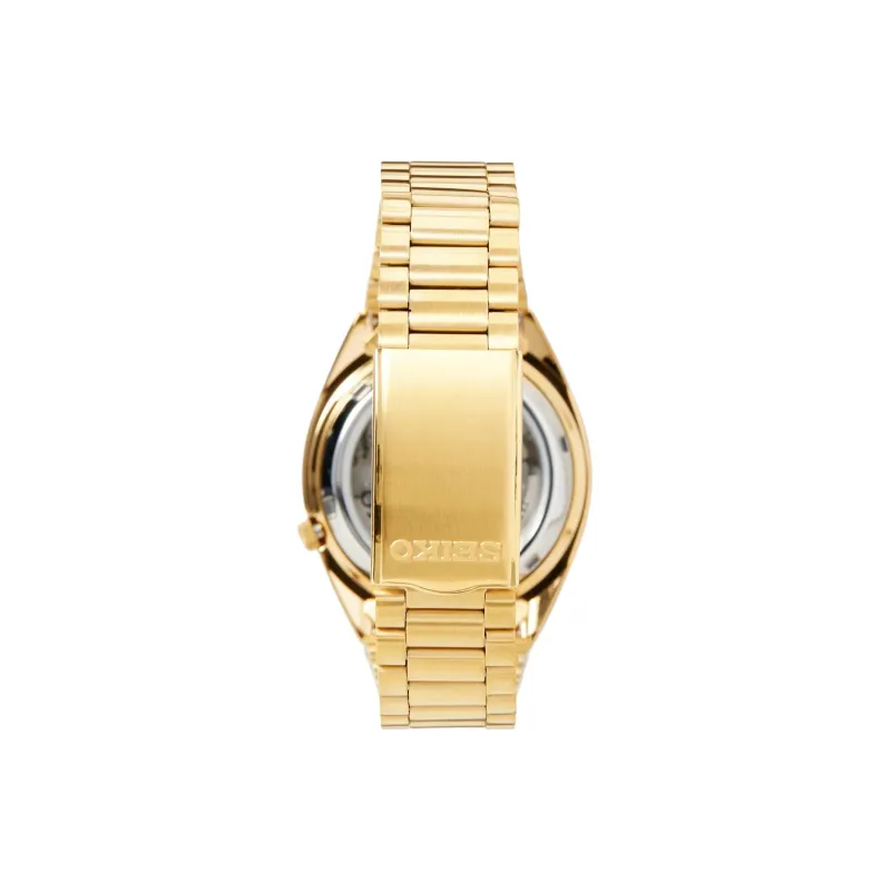 SEIKO Classic Cans SEIKO5 Collection Automatic Mechanical Movement Stainless Steel Strap Watch Men's Watches Gold Dial-3