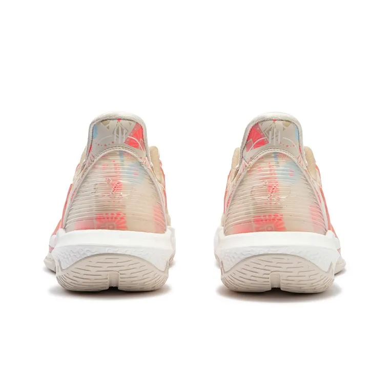 361° BIG3 4.0 Quick Pro Basketball Shoes Men Low Top Dune White/Apricot Tea Brown-3