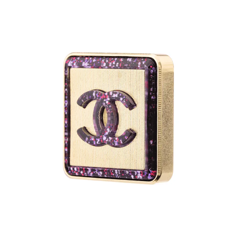 CHANEL Stud Earrings Women's Purple-1