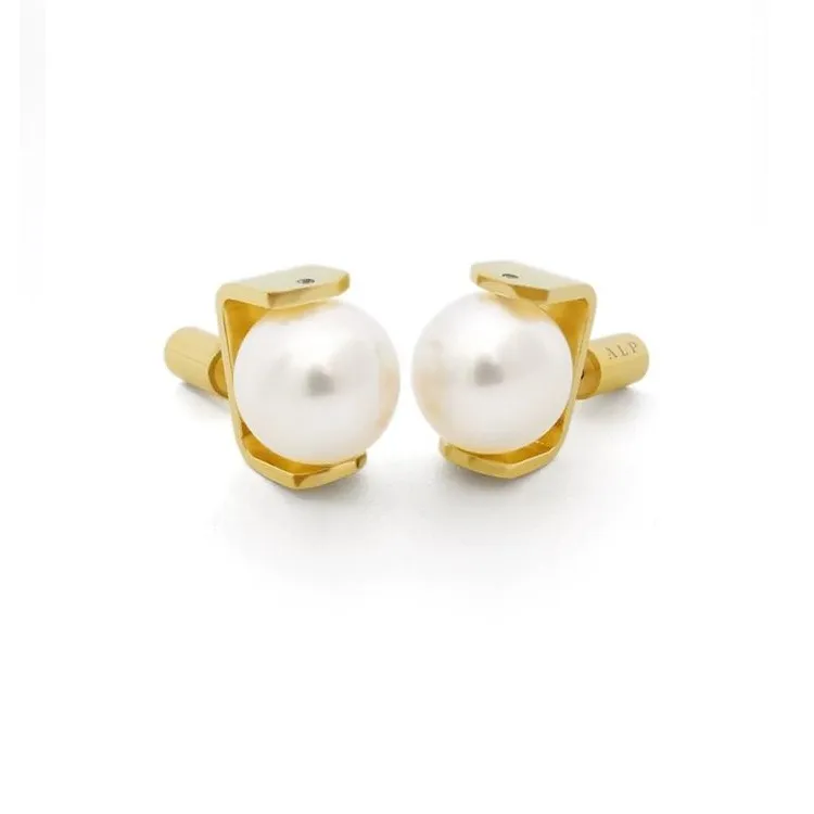 ALP JEWELRY Pearl Stud Earrings Unisex-0