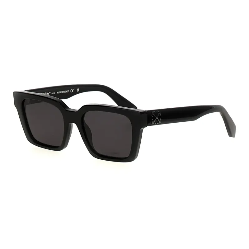 OFF WHITE Rectangular Sunglasses Women's Black-0