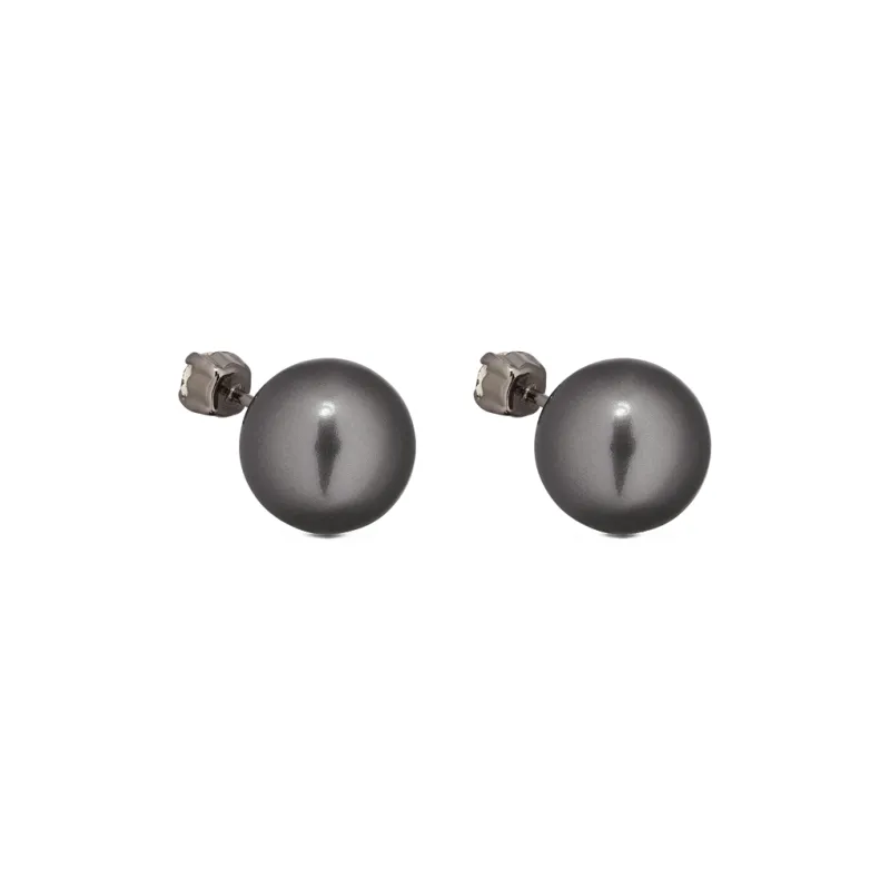 DIOR Stud Earrings Women's Black-1